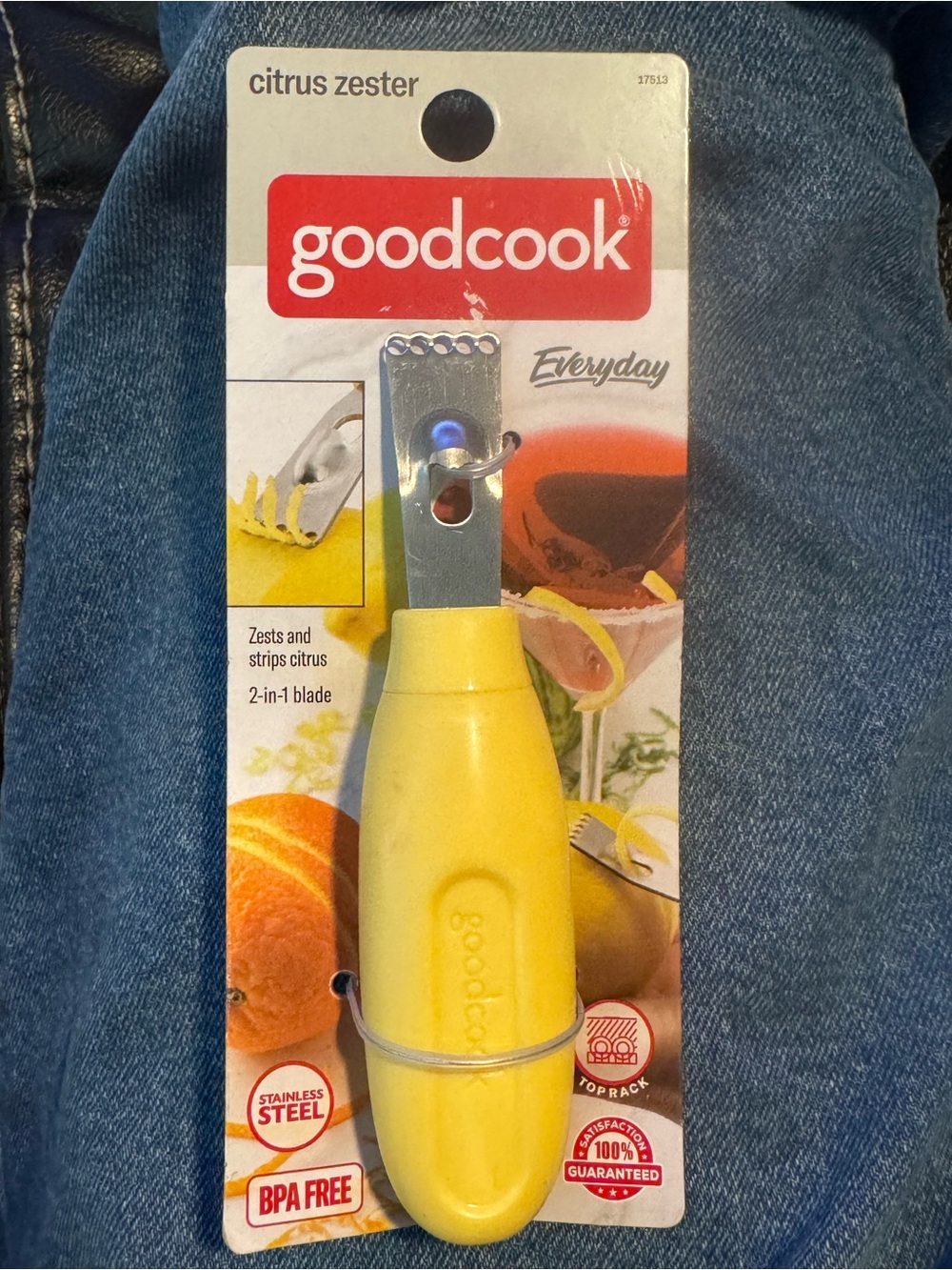 goodcook Yellow Citrus Zester - 2-in-1 Zest & Strip Tool